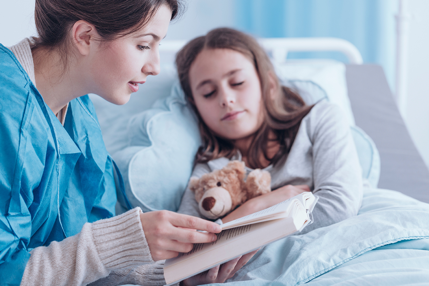 Older sister and unhealthy girl